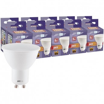 Лампа светодиодная JAZZWAY PLED-SP 9Вт PAR16 4000К GU10 230В 50Гц 10шт. Лампа светодиодная JAZZWAY PLED-SP 9Вт PAR16 4000К GU10 230В 50Гц 10шт.