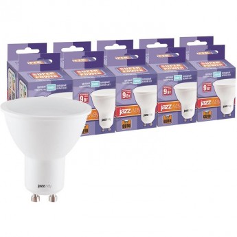 Лампа светодиодная JAZZWAY PLED-SP 9Вт PAR16 5000К GU10 230В 50Гц 10шт. Лампа светодиодная JAZZWAY PLED-SP 9Вт PAR16 5000К GU10 230В 50Гц 10шт.